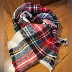 Plaid Blanket Scarf